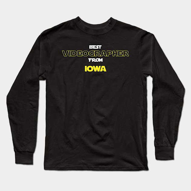 Best Videographer from Iowa Long Sleeve T-Shirt by RackaFilm